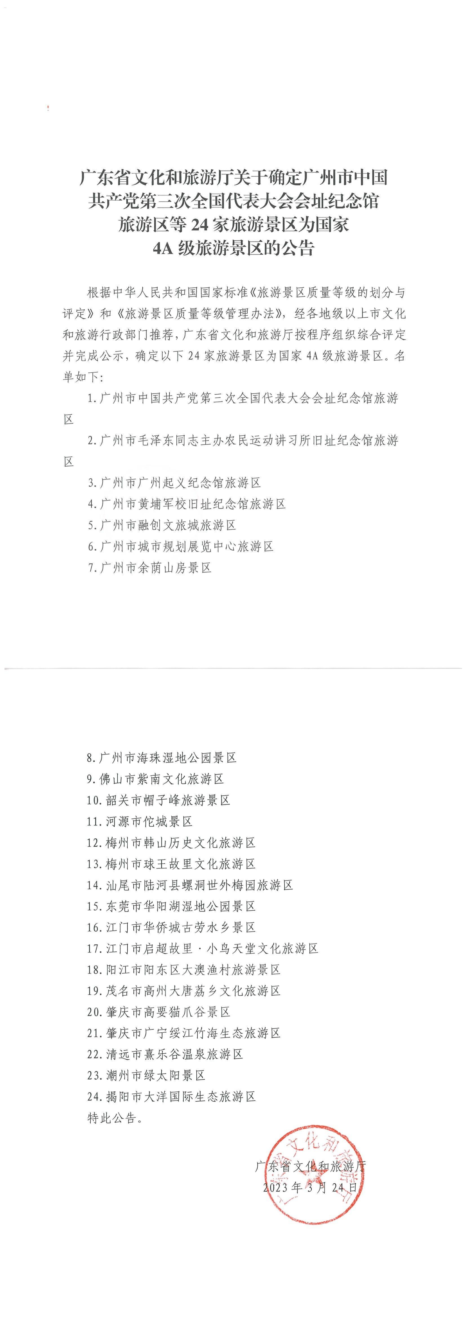 VOID
关于确定24家旅游景区为国家4A级旅游景区的公告_00.png