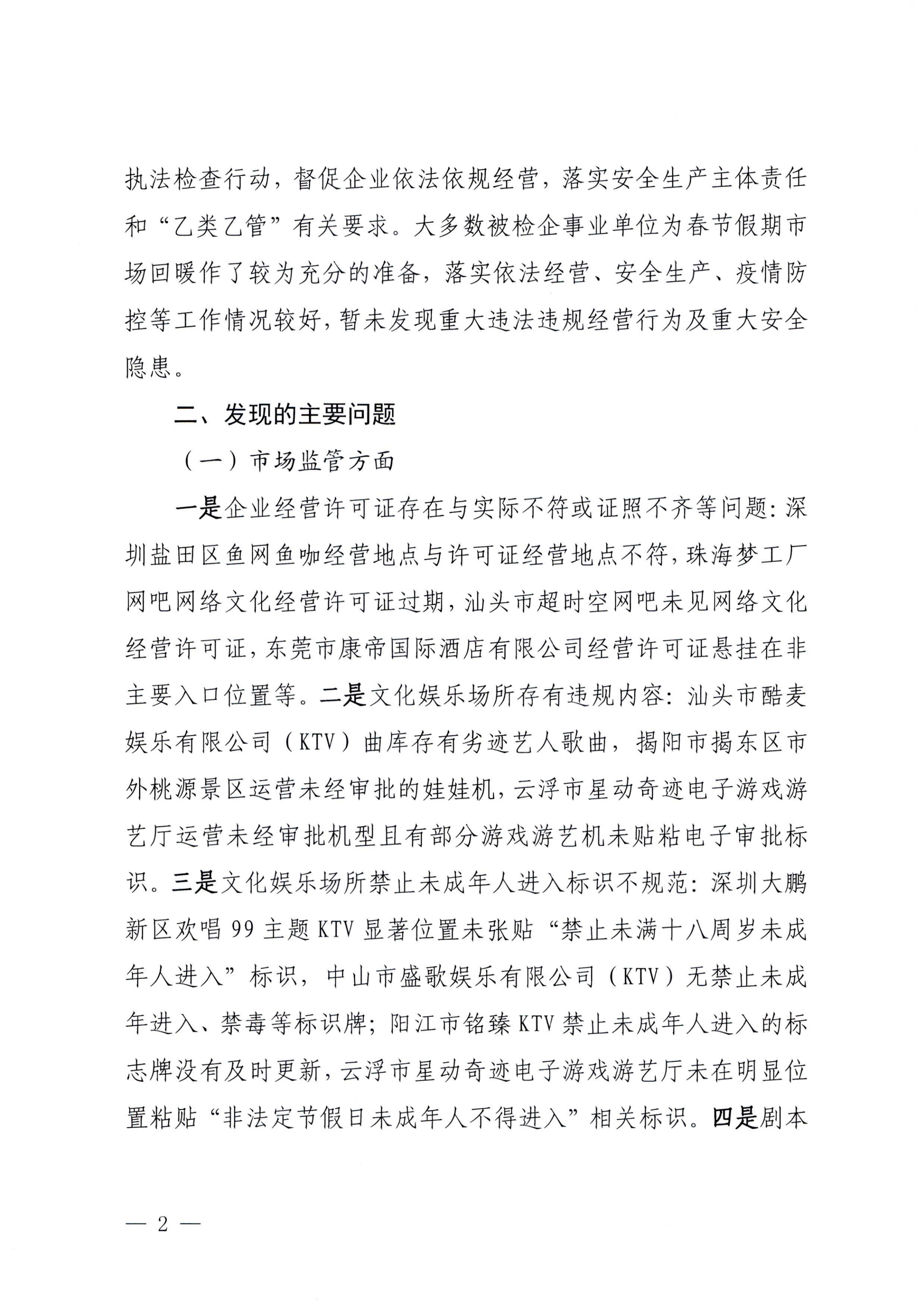 VOID
关于2023年春节期间文化和旅游市场执法检查情况的通报_01.png