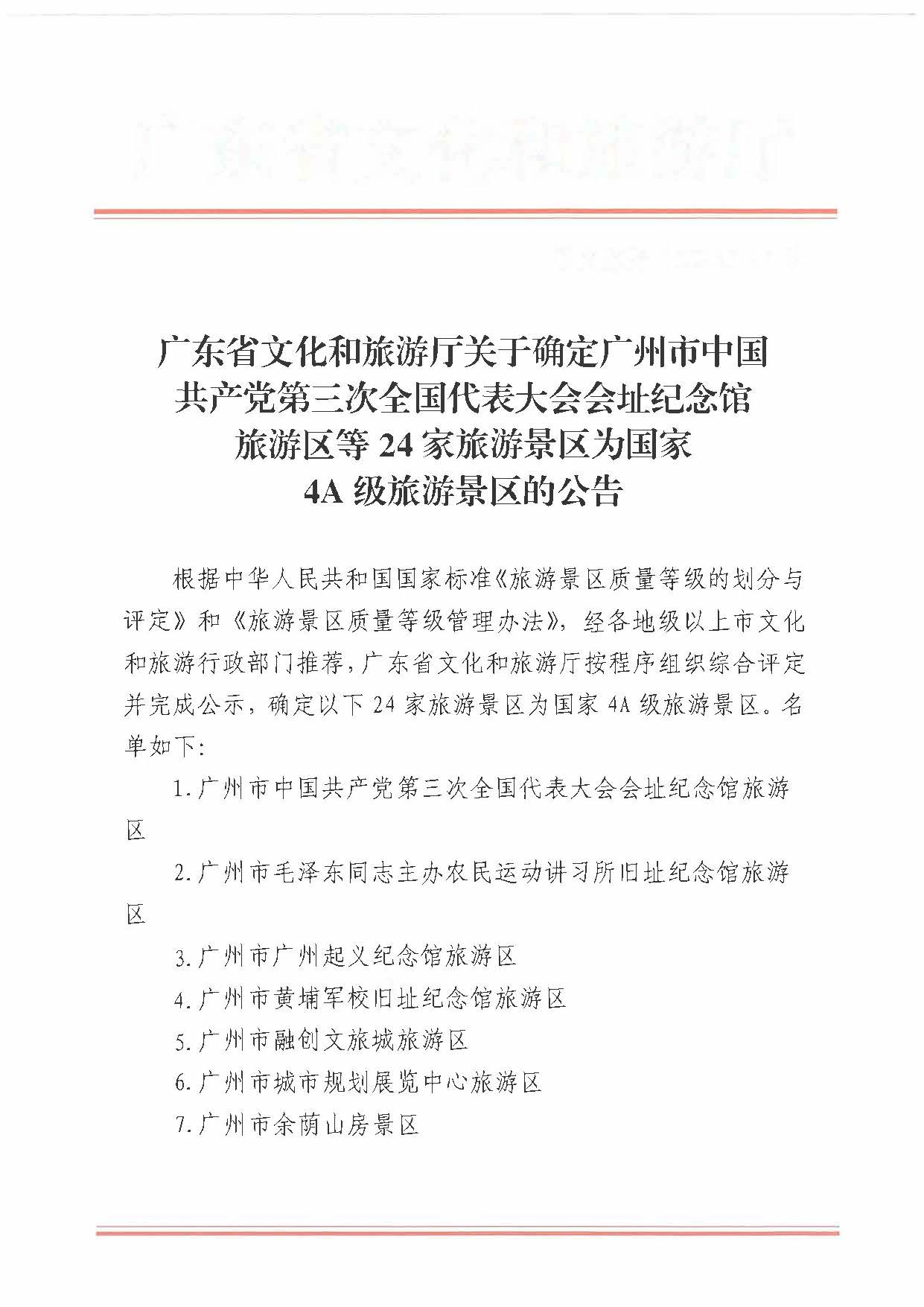 VOID
关于确定24家旅游景区为国家4A级旅游景区的公告_页面_1.jpg